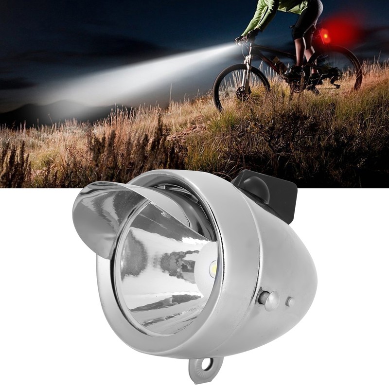 Vintage Bicycle Headlight Retro Bike LED Light Night Riding Safety