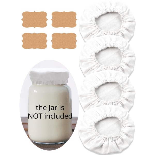 Perenllareta Sourdough Jar Cover Reusable Cloth Lid for Sour Dough
