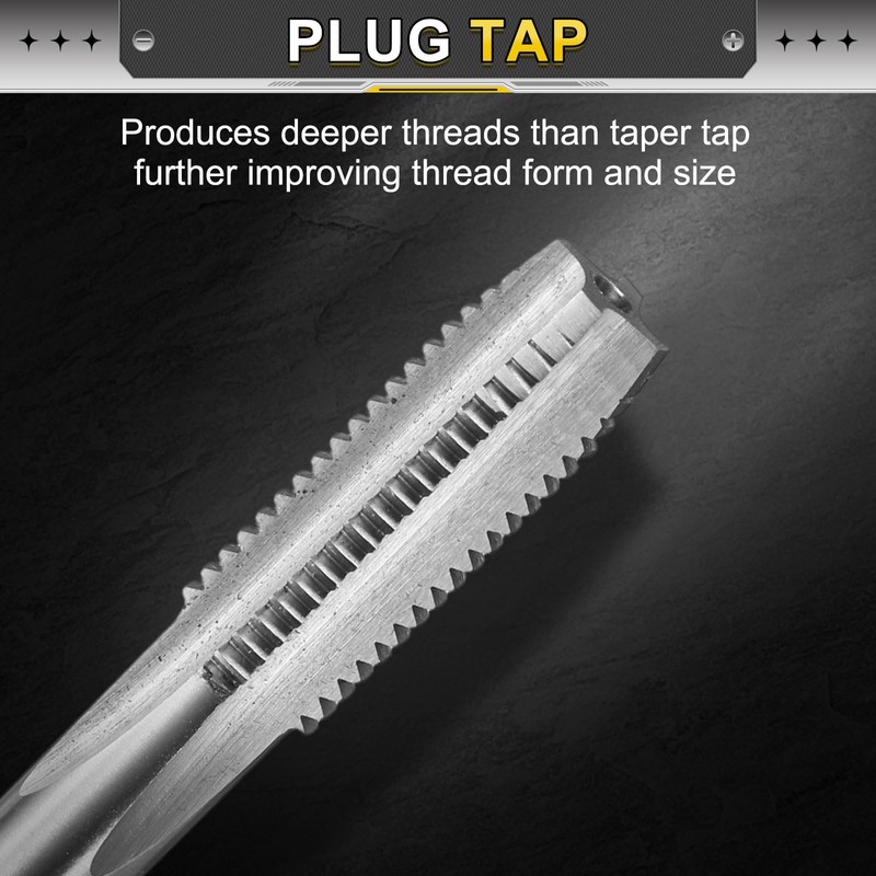 sourcing map Hand Plug Tap M11 x 1.5 H2 Metric