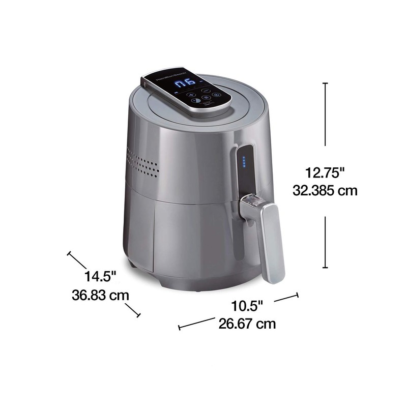 Hamilton Beach 2.5L Digital Air Fryer, Gray (35051)