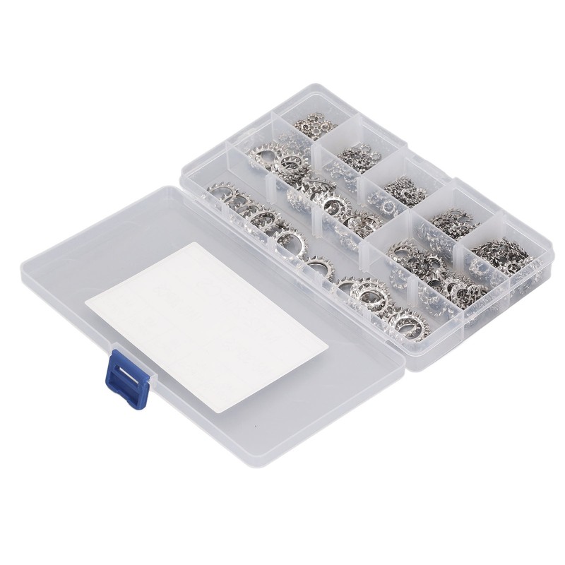 300Pcs External Tooth Star Lock Washer Stainless Steel Starlock Washer