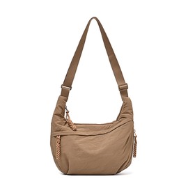 Hobo Bag for Women Men Nylon Crossbody Crescent Adjustable Shoulder Multi-Pocket Sling Bag