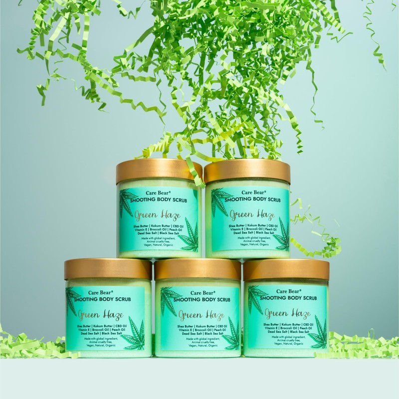 Care Bear Glättendes Körperpeeling 350 g, Тotes Мeersalz Peeling, intensiv