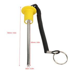 Gym Weight Stack Pin, Magnetic Weight Pin Selector Lock Pin Magnetic 8mm Diameter with Lanyard Gym Accessory for Workout Fitness Exercise