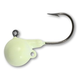 Northland Fishing Tackle Fireball Live Bait Jig for Walleye, Sauger, & Perch, Super-Glo Luminescent, 3/8 Oz, 4/Cd