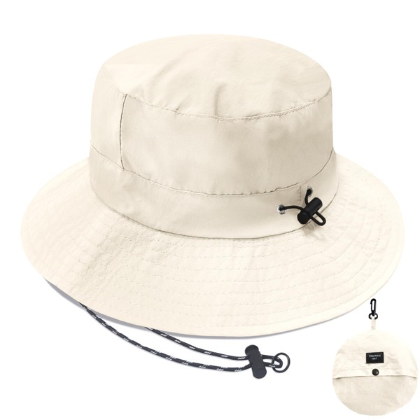 PFFY Bucket Hat for Women Men with Chin Strap Waterproof