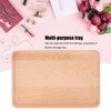 Fruit Dishes Beech Wooden Serving Tray Rectangular Decorative Dessert Plate