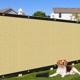 Cisvio 5'X96' Customized Fence Privacy Screen with 90% Blockage Cover Cloth for Pool Yard Patio Sand