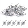 BESTYCHAO 50pcs Aluminum Blind Rivets with Large Flange 4.8mm x