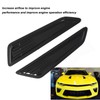 2 Pcs Hood Vent Cover Black Air Intake Dashboard Decorative