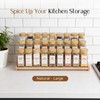 Spice Rack Organizer for Cabinet, 18in Bamboo Tiered Spice Rack，Used
