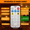 Skoiuc 100FT Solar String Lights Outdoor Waterproof with Remote &
