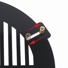 SOLOMARK FM60 mm Bahtinov Telescopic Mask for a Tube Outer Diameter (OD) from 65 mm - 100 mm, Can be Mounted with The Brass Screws Inside or Outside The Drawtube