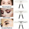 Eyebrow Stencils for Beginners, Reusable Care Shaper Ruler Eyebrow Stencil,