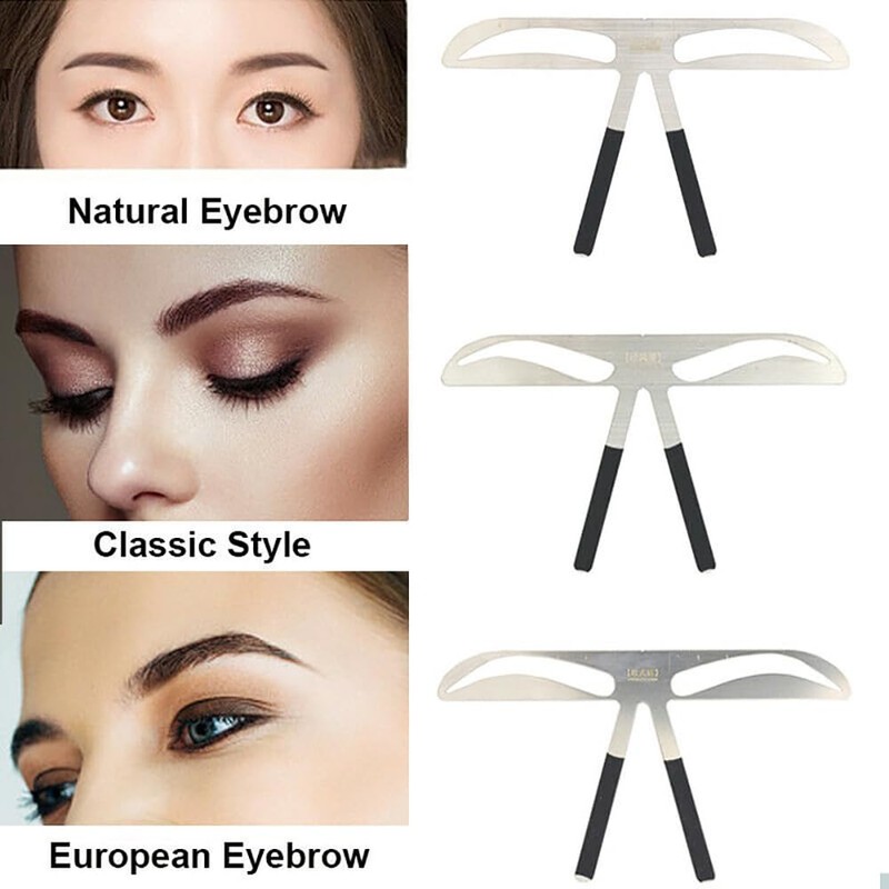 Eyebrow Stencils for Beginners, Reusable Care Shaper Ruler Eyebrow Stencil,