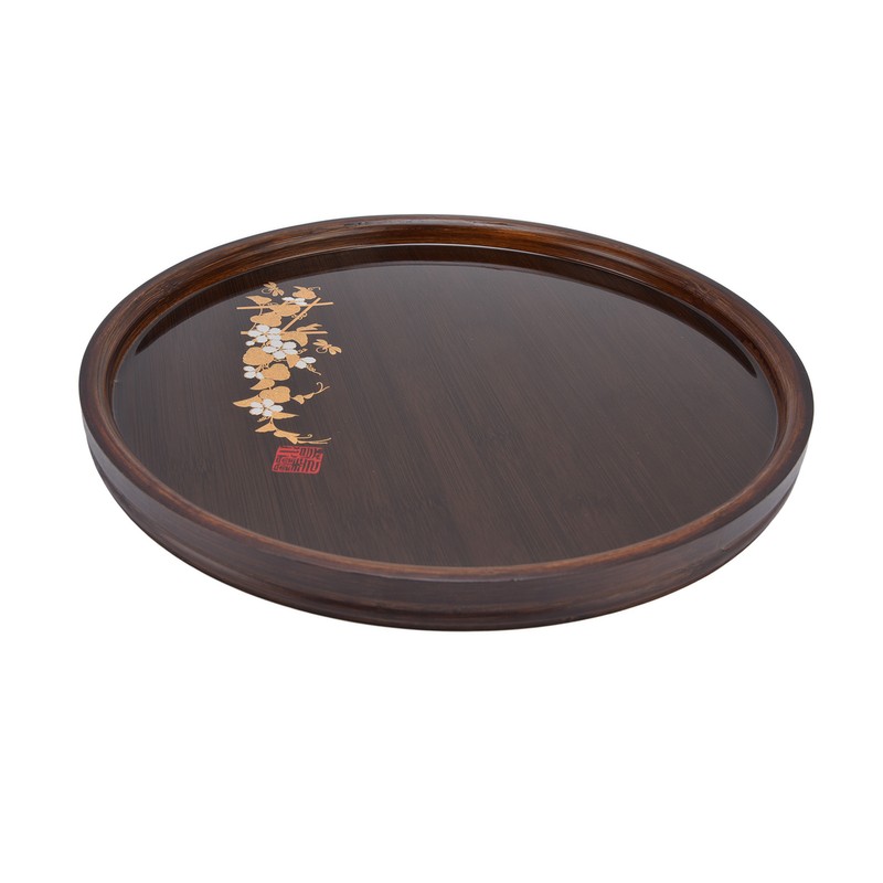 Bamboo Tea Tray Japanese Simple Novel Beautiful Resin Walnut Tea