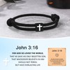 UNGENT THEM Cross Bracelet for Men Faith Religious Christian Easter