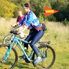1 x Reflective Bicycle Flag, 4 ft Pennant Reflective, Bicycle