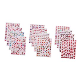 Mikinona 12 Sheets Valentine's Day Nail Art Stickers Romantic Heart Designs for Stylish Manicure Easy to Apply Nail Decorations for Women Present for Friends and Family