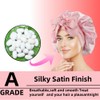 Leitungg Newest Satin Silk Bonnet,Comfortable Sleep Caps for Frizz Control