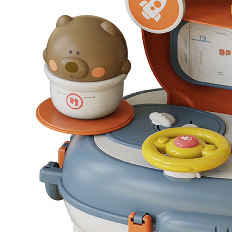 Stimulation Pretend Backpack Playset Multi Functional Portable Pretend Backpack Playing