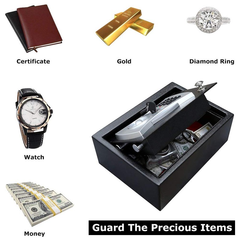 New Drawer Safe with Electronic Lock Home Office Hotel Gun