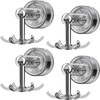 4Pcs Suction Cup Hooks 360° Rotating Heavy Duty Hanging Utensil