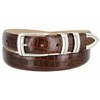 Harbor Italian Calfskin Genuine Leather Designer Golf Dress Belt 1-1/8"(30mm)
