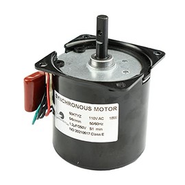 CHANCS Mini Gearbox Electric 60KTYZ 110V 5-6RPM Torque 40Kgf.cm Synchronous Reduction Motor Reversible Speed Reducing Gear Motor