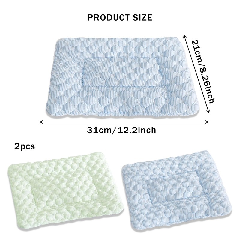 FOSDICK 2PCS Rabbit Cooling Pad, 32x21cm Hamster Cooling Pad Summer