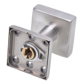 Aqbau® Door Knob Set, Elegant Stainless Steel Square on Square Rosette Solid Workmanship, Complete Door Handle Set for Indoor, Door Knob Knob, Door Handle, Door Handle