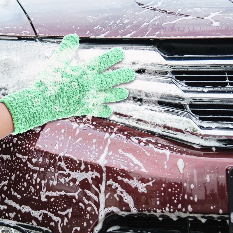 Ymapinc Plant Dusting Gloves, Microfiber Dusters for Cleaning, Green Kitchen