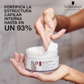 BLOND ME - All Blondes Mascarilla Enriquecida 200 ml, para Todo Tipo de Cabellos Rubios, con Tecnología 3D Bond Creation y el Complejo Cashmere Protein, Nutre en Profundidad, Aporta Suavidad y Fuerza