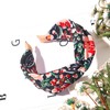 QDTK Flower Headbands Floral Twist Headbands Fashion Fabric Knot Wide