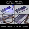 ZUVGEES Retro Style Blue Light Blocking Reading Glasses Big Eyeglass