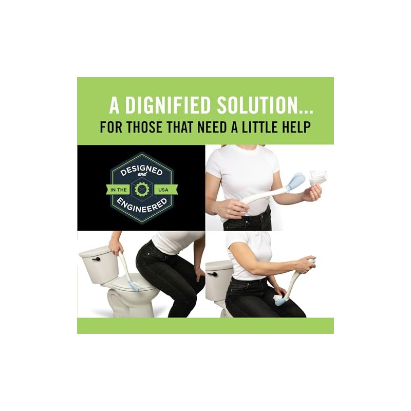 Juvo Toilet Aid - Personal Bottom Wiping Tool, Bathroom Mobility