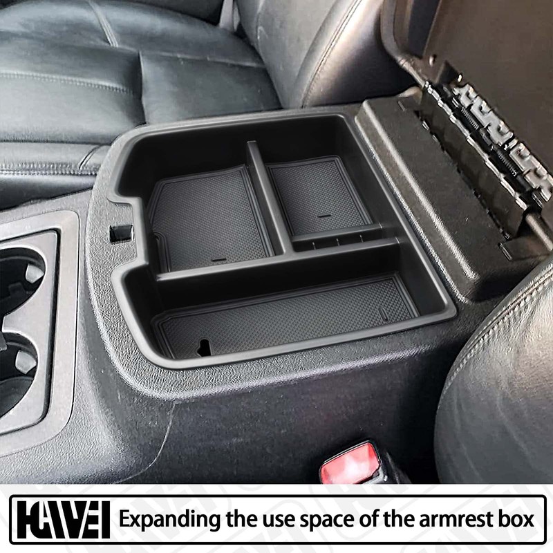 Center Console Organizer Compatible with 2007-2014 Chevy Silverado GMC Sierra