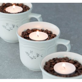 Stonebriar 100 Pack Unscented 8 Hour Extended Burn Time Tea Light Candles, White, 100 Count