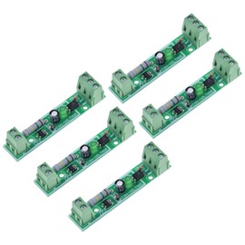 GERUI Pack of 5 1 channel 220 V AC optocoupler module/220 V optocoupler isolation microcontroller/detection of 220 V voltage presence/can be connected to PLCs, TTL level output