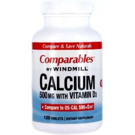 Windmill Comparables by Windmill Calcium 500mg with Vitamin D3 Supplement Tablets 120 Ct