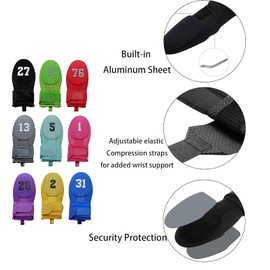 Sliding Mitt with Custom Number Baseball Softball. Baserunner Protection Glove, 9 Color Choices and 2 Sizes