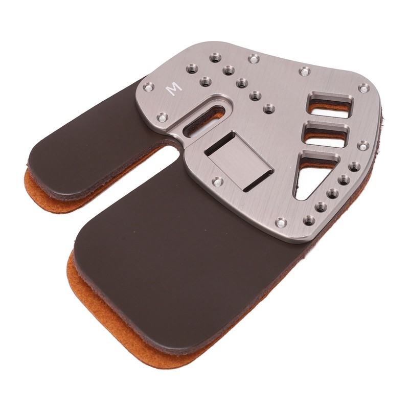 Leather Archery Finger Tab Protect Guard Recurve Bow Protector Shooting