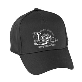 Hippowarehouse All I Want for Christmas is Cowboy Romance Books Premium Printed 5 Panel Baseball Cap hat OneSize Adults Black