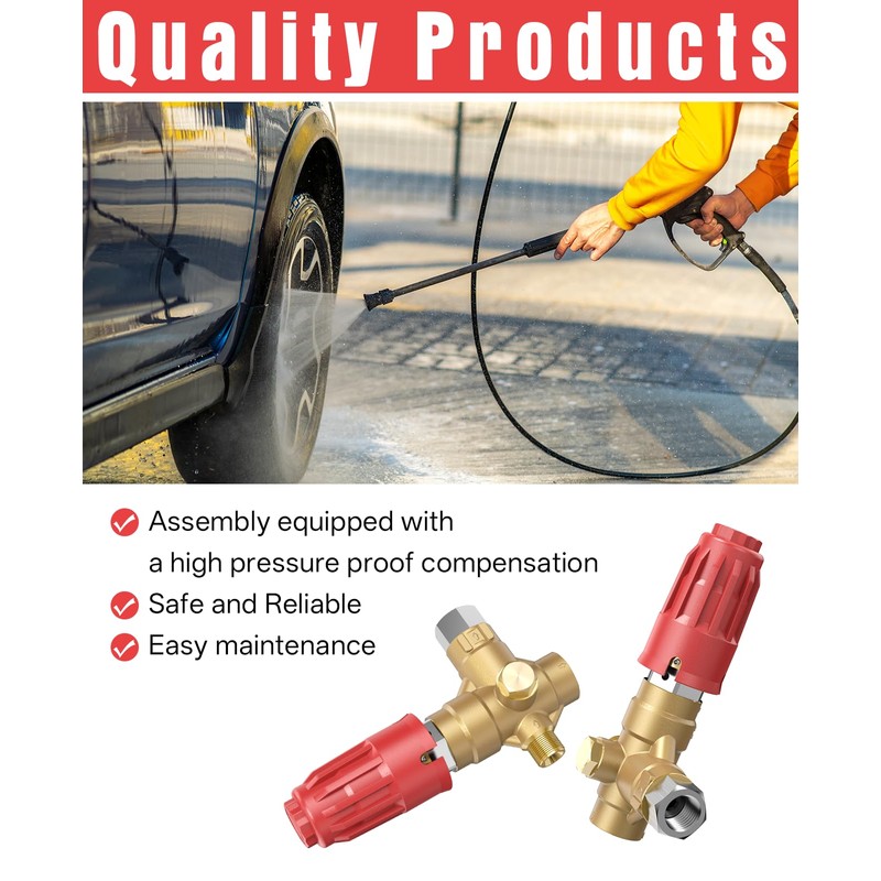 xendy washer Upgraded 350 Unloader Valve for Pressure Washer Pump