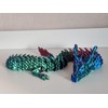 3D Dragon 23" Large Articulated Tricolour 60cm Long Crystal Dragon