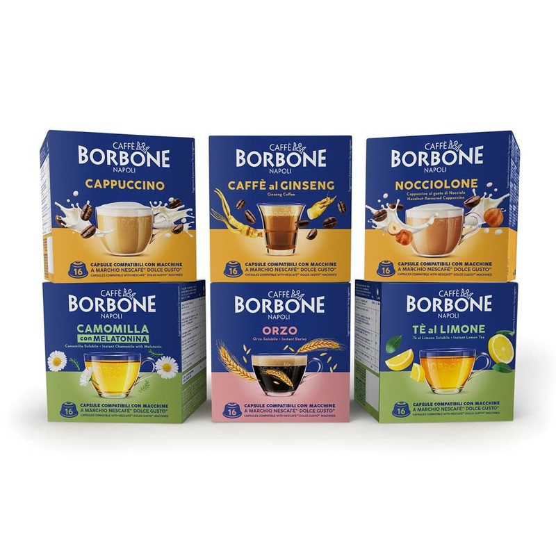 Caffè Borbone Cappuccino - 16 Capsule - Compatibili con macchine