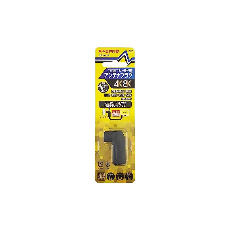 Mass Pro Denko AP7W-P 4K8K Compatible Antenna Plug Direct Mount