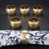Round Alloy Napkin Rings Napkin Holder for Restaurant Commercial Hotel