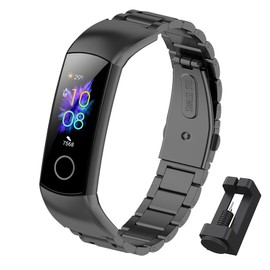 BDIG Replacement Bracelet for Honor Band 5, Honor Band 4 Smart Bracelet Replacement Strap Waterproof Stainless Steel Replacement Wrist Strap Bracelet Accessory for Honor Band 4/5