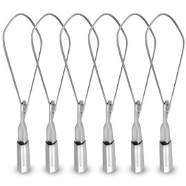 OHLECTRIC 6 Pack - Range 2/0-4/0 Aluminium Wedge Clamps - Stainless Steel Ball Handle - Secure Locking System - Aerial Cable Tightening & Sag Prevention - Durable Clamp